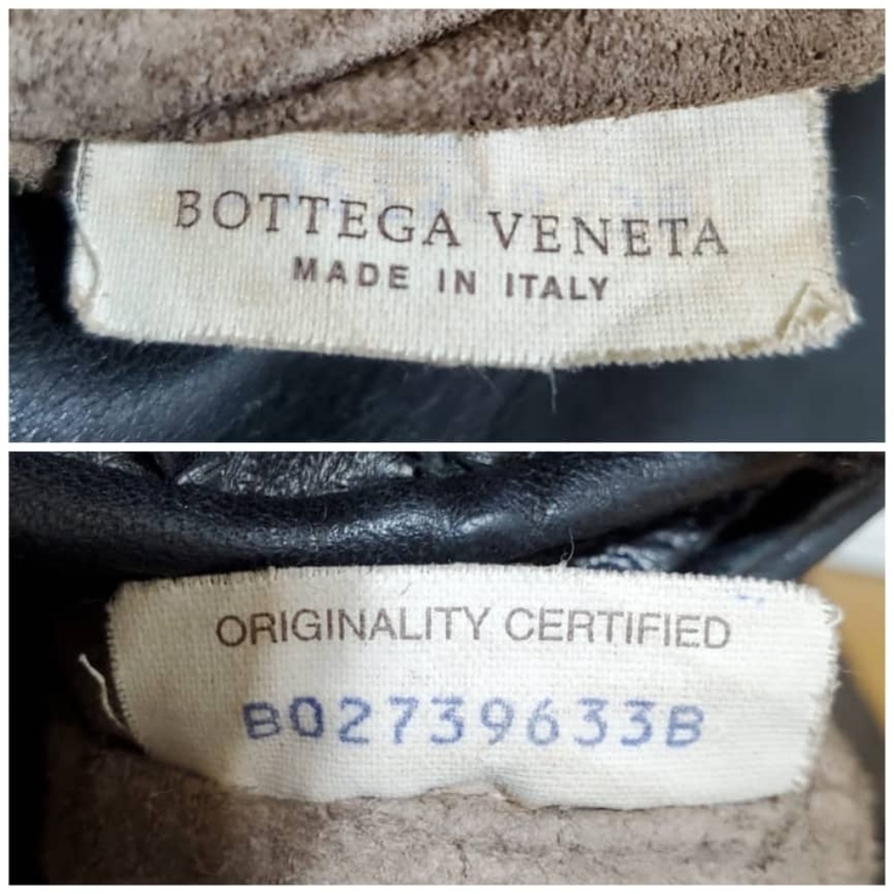 Authentic BOTTEGA VENETA Nappa Intrecciato Large Olimpia Bag Black - Picture 2 of 10